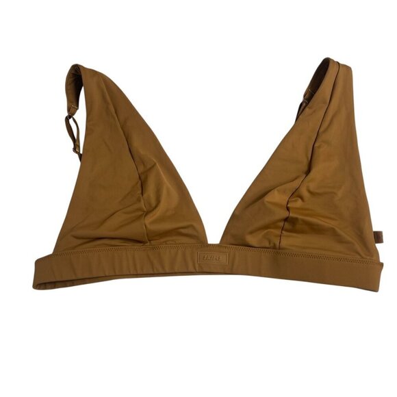 SKIMS Other - SKIMS Swim Plunge Bikini Top | Almond | Size 4X | New Without Tag